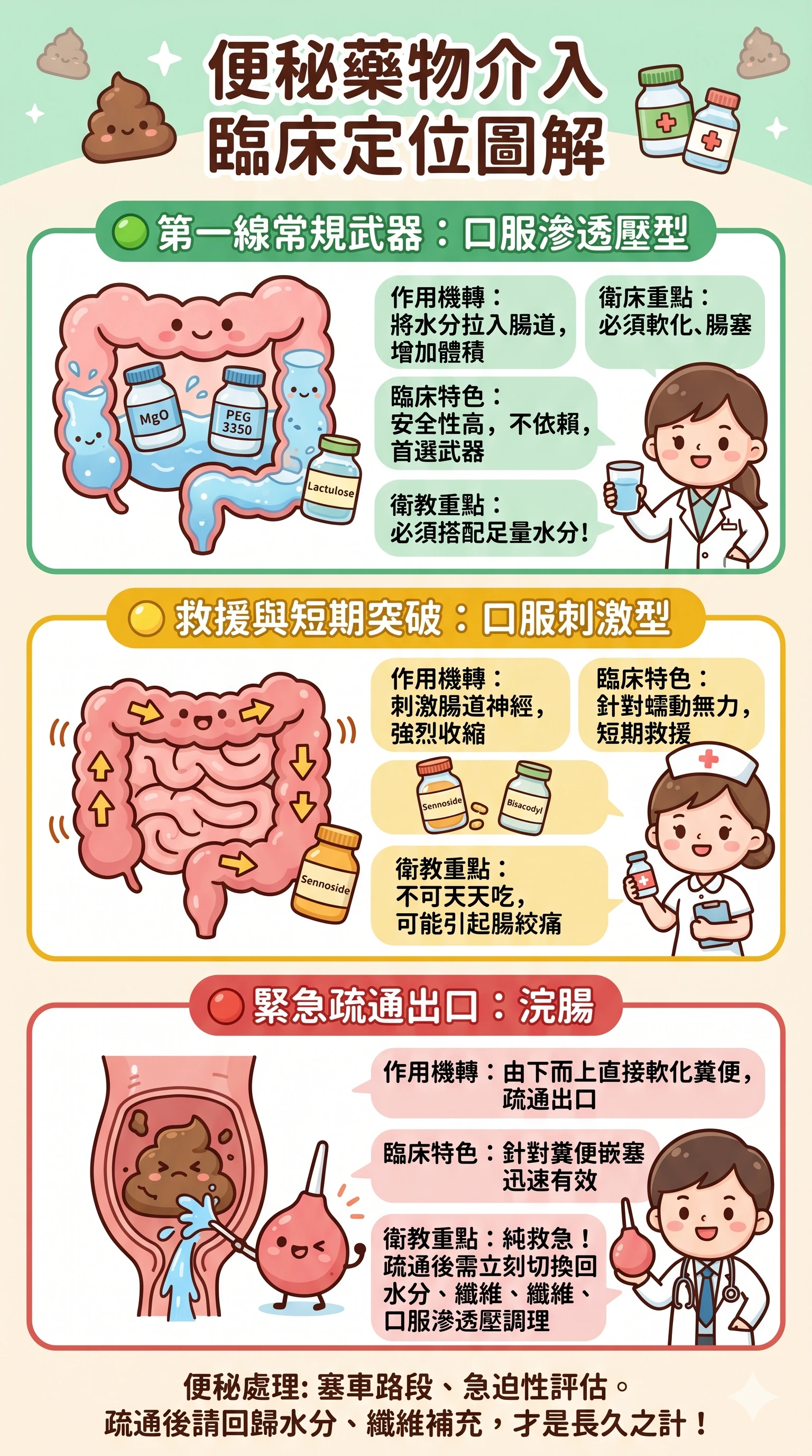 常見便祕藥物的類類型與使用時機第 11 張圖卡